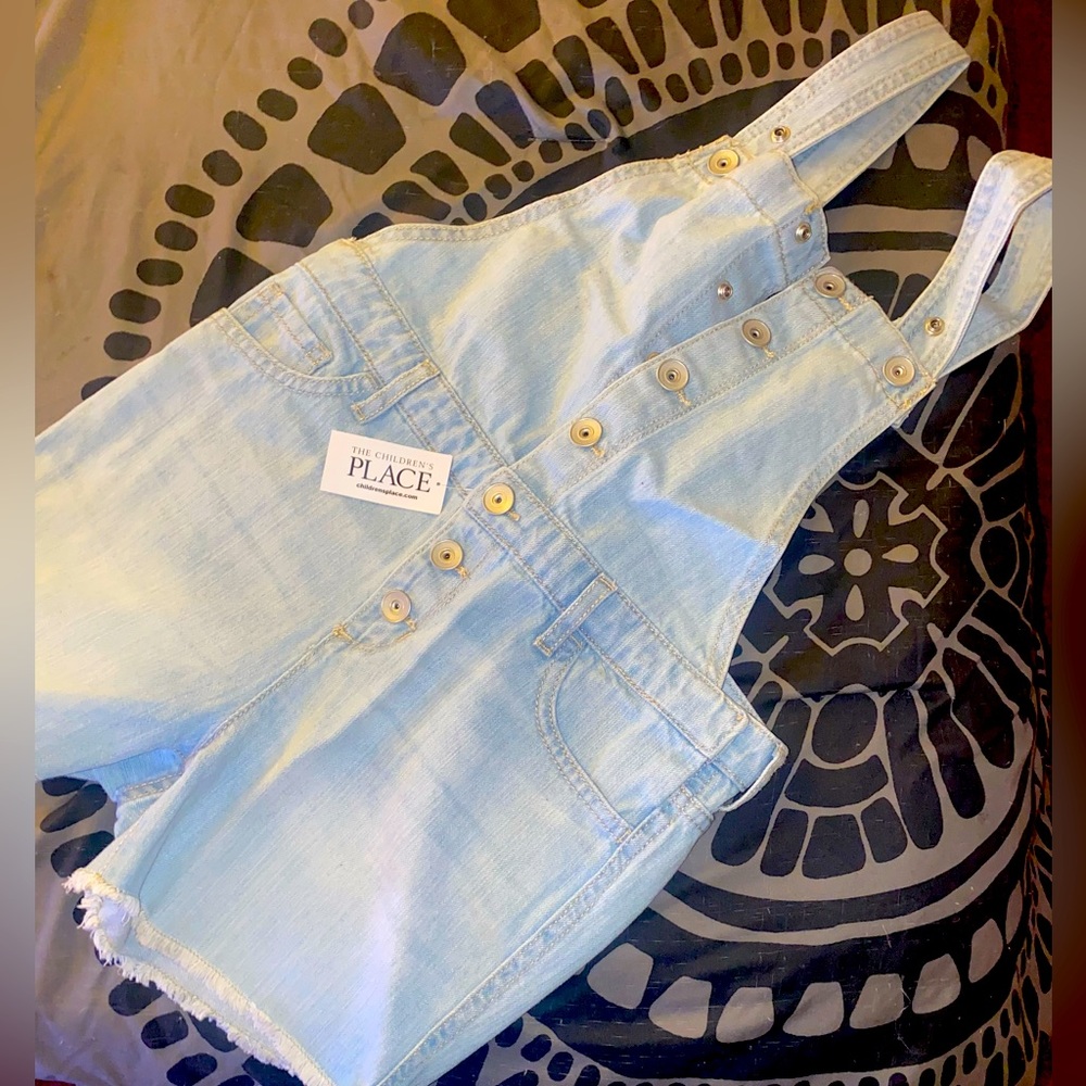 The Children’s Place size 10 girls denim overalls brand new